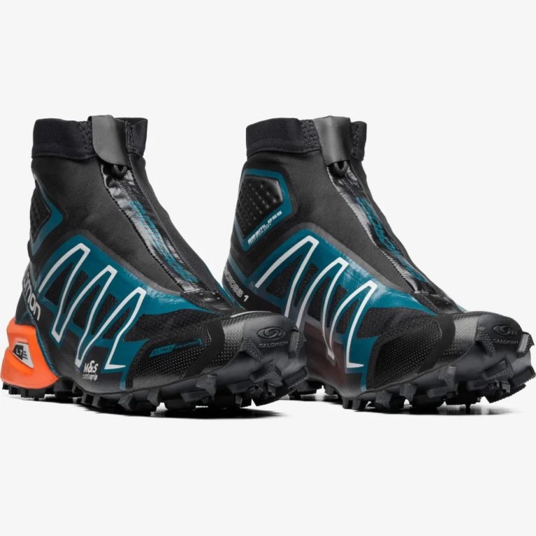 Black / Turquoise Salomon Snowcross Advanced Men's Sneakers | IE CX9371